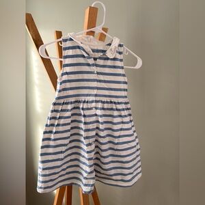 Cyrillus Blue and White Striped Dress size 8